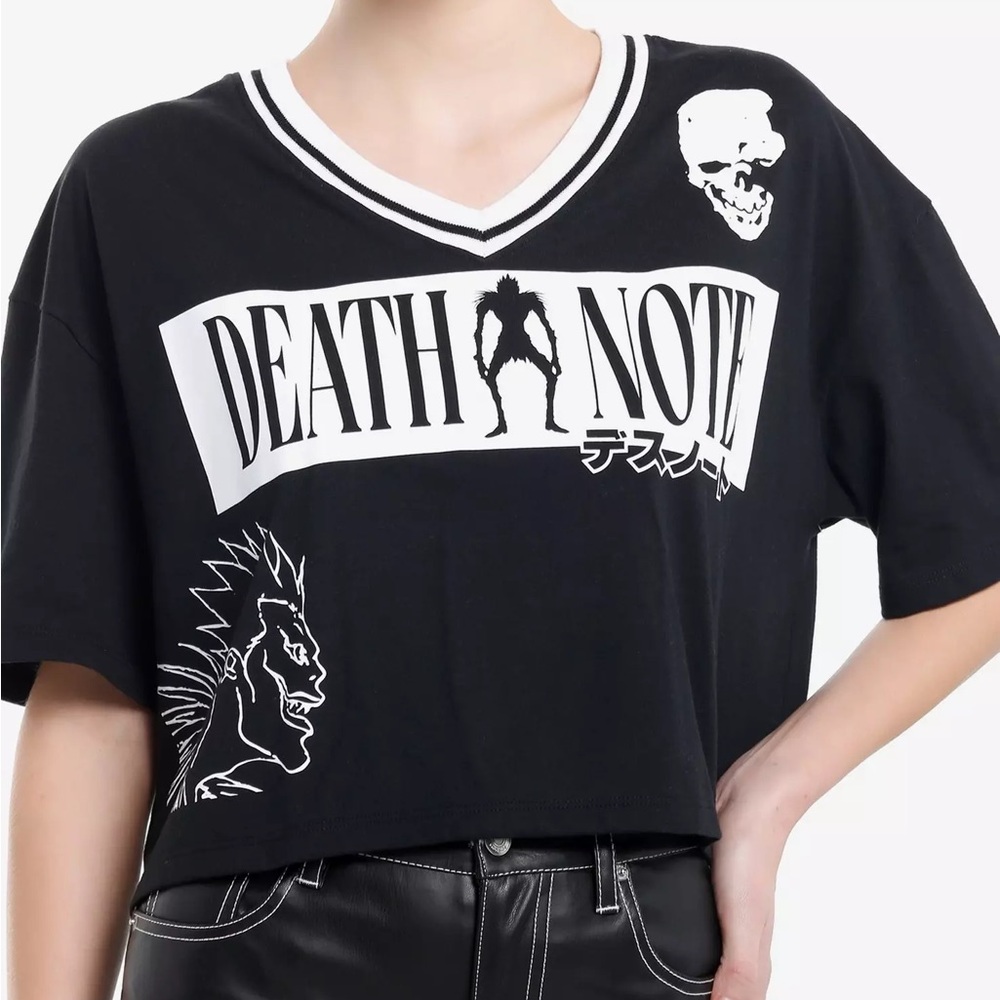 Death Note Varsity Crop T-Shirt Hot Topic